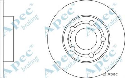 APEC BRAKING dsk274 -  Тормозной диск